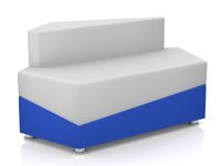 Модульный диван toform M15 united lines Конфигурация M15-2D5R (экокожа Euroline P2)
