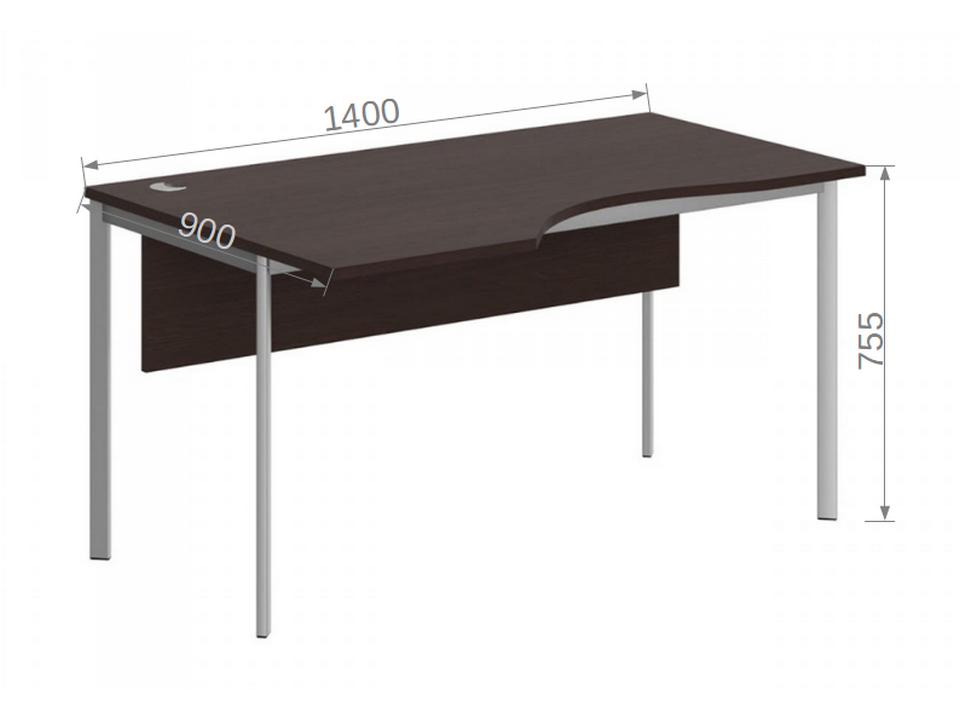 Офисная мебель IMAGO S Эргономичный стол CA-2SD (левый и правый)