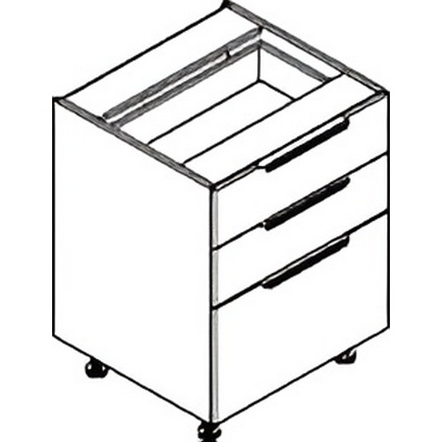 Мебель для кухни Шкаф напольный с комплектом ящиков 3 шт MOB 8082.2P 800х560х820 мм